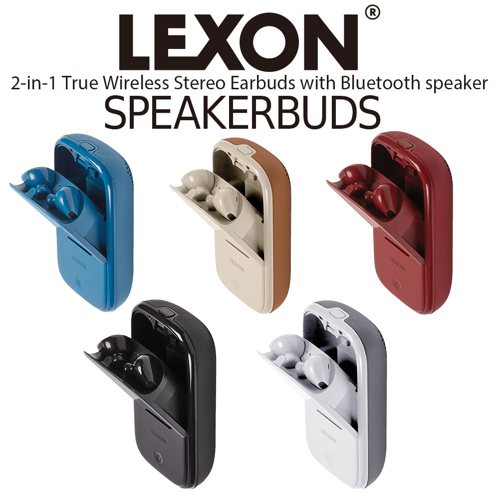 LEXON Bluetooth イヤホン スピーカー 1台2役 高品質 ブラウン