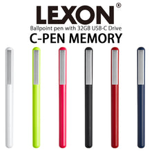 画像をギャラリービューアに読み込む, LEXON(レクソン)C-PEN USB-Cフラッシュメモリ搭載ブラックインクボールペン