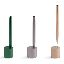 画像をギャラリービューアに読み込む, LEXON (レクソン) CITY PEN ON BASE アルミニウム製 ペンスタンド付きボールペン スタイラスペン付き(タッチペン)