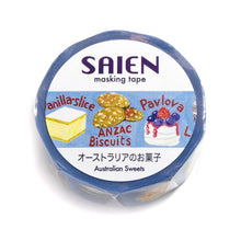 画像をギャラリービューアに読み込む, SAIEN マスキングテープ オーストラリアのお菓子 15mm×7m TR-0228
