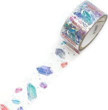 画像をギャラリービューアに読み込む, SAIEN Twinkle Clear Tape ホログラム箔 クリスタル 20mm幅 マスキングテープ テープ 文房具 学生 かわいい ホログラム クリア クリアテープ HR-1021
