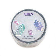 画像をギャラリービューアに読み込む, SAIEN Twinkle Clear Tape ホログラム箔 クリスタル 20mm幅 マスキングテープ テープ 文房具 学生 かわいい ホログラム クリア クリアテープ HR-1021
