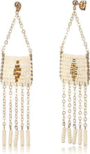 画像をギャラリービューアに読み込む, OIPI0 - Diamond Pendant 5 Tassel Earrings
