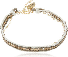 画像をギャラリービューアに読み込む, WEGGY - Extra Small Stripe Warrior Chain Bracelet
