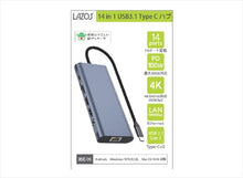 画像をギャラリービューアに読み込む, 変換アダプタ TypeC デュアルHDMI 14in1　L-CHU14
