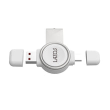 画像をギャラリービューアに読み込む, LAZOS Apple Watch充電アダプタ ホワイト L-MWLC-AW
