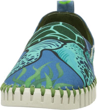 画像をギャラリービューアに読み込む, SLOWWALK 10786 VERONICA PRINT NAVY FOSIL WHITE スローウォーク スリッポン 10786 ネイビープリントxホワイト 41
