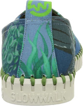 画像をギャラリービューアに読み込む, SLOWWALK 10786 VERONICA PRINT NAVY FOSIL WHITE スローウォーク スリッポン 10786 ネイビープリントxホワイト 41
