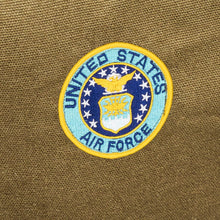 画像をギャラリービューアに読み込む, F-STYLE アメリカ軍紋章刺繍ワッペン付き コットンキャンパス 容量20L ダッフルバッグ　F-SD010402?オリーブ/USAF
